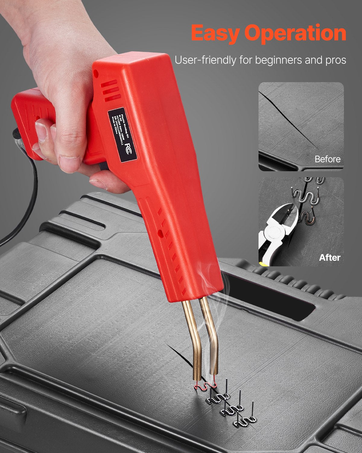 Vevor Plastic Welder Kit – 100W HeatFix Repair Tool