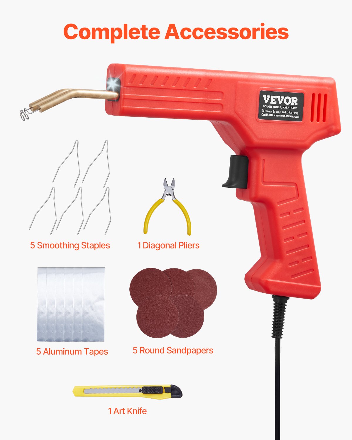 Vevor Plastic Welder Kit – 100W HeatFix Repair Tool